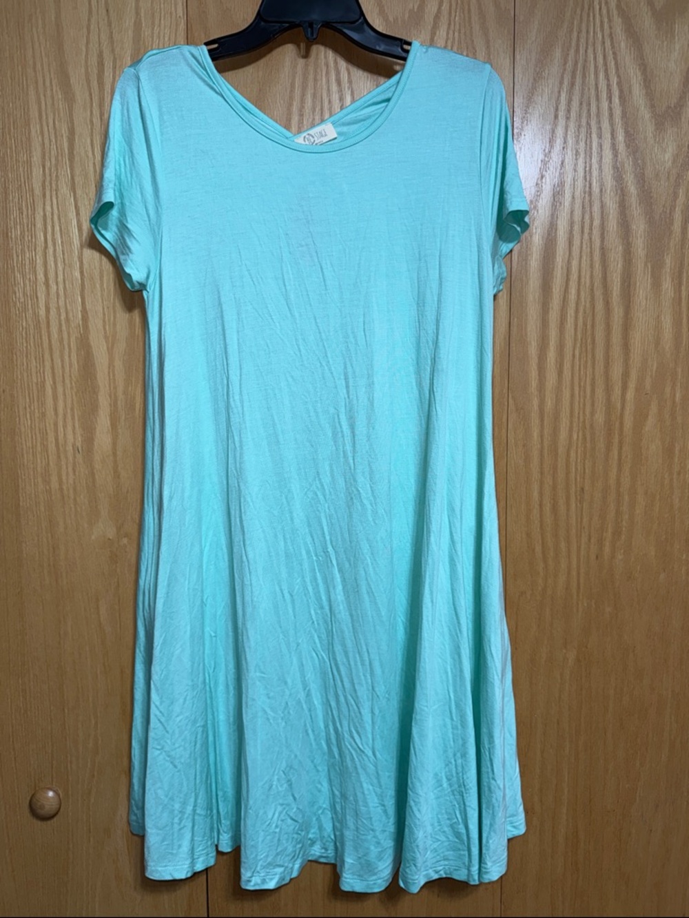 Mint Green Short Sleeve Swing Dress by Be Stage (made in the USA)